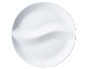 【まとめ買い10個セット品】 オ592-668 ホワイトアルト イルカ仕切皿(大)【キャンセル/返品不可】【ECJ】