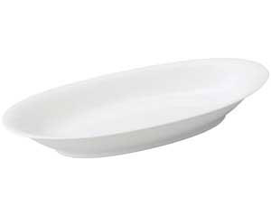 【まとめ買い10個セット品】 ヤ593-308 白玉渕 14インチセロリー皿【キャンセル/返品不可】【ECJ】