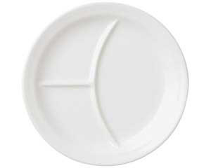 【まとめ買い10個セット品】 ヤ593-348 白玉渕 丸9インチランチ皿【キャンセル/返品不可】【ECJ】