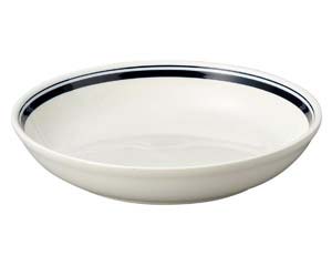 【まとめ買い10個セット品】 コ567-088 カントリーサイドネイビーブルー 25.5cmパスタボール【キャンセル/返品不可】【ECJ】