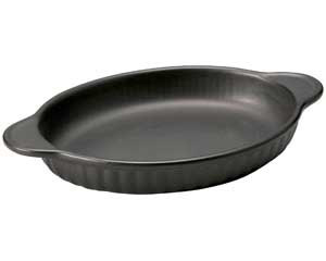 【まとめ買い10個セット品】 ス602-178 ブラックセラム(超耐熱・直火OK!!) 立筋特大グラタン【キャンセル/返品不可】【ECJ】