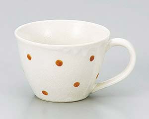 【まとめ買い10個セット品】 ユ619-168 志野ドット錆カフェマグ【キャンセル/返品不可】【ECJ】