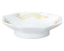 【まとめ買い10個セット品】 ツ664-098 金鳳(強化セラミック) 八角高台皿【キャンセル/返品不可】【ECJ】