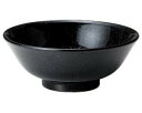 カ655-158 アジアン(黒・赤) 黒反高台6.5丼【ECJ】