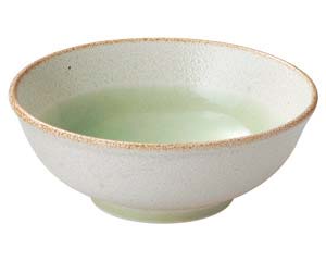 【まとめ買い10個セット品】 ミ668-048 釉彩(若草・ピンク) 若草玉渕6.5丼【キャンセル/返品不可】【ECJ】