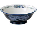 【まとめ買い10個セット品】 ホ666-588 ルリ白竜 7.5反高台丼【キャンセル/返品不可】【ECJ】