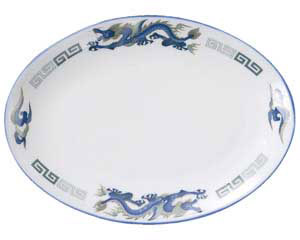 【まとめ買い10個セット品】 ホ666-638 ルリ白竜 8インチメタプラター【キャンセル/返品不可】【ECJ】