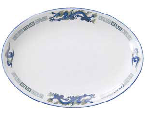 【まとめ買い10個セット品】 ホ666-648 ルリ白竜 9インチメタプラター【キャンセル/返品不可】【ECJ】