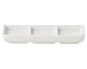 【まとめ買い10個セット品】 カ653-418 白中華 三ツ仕切皿【キャンセル/返品不可】【ECJ】