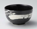 カ673-058 極刷毛黒ロクロ目4.5丼【ECJ】
