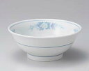 ア672-228 三色牡丹反高台7.0丼【ECJ】