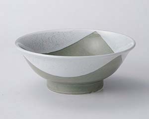 【まとめ買い10個セット品】 ホ672-298 よもぎ三角紋6.5反高台丼【キャンセル/返品不可】【ECJ】