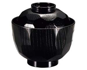 【まとめ買い10個セット品】 ヌ686-018 [A]ニュー亀甲小吸椀 黒【キャンセル/返品不可】【ECJ】