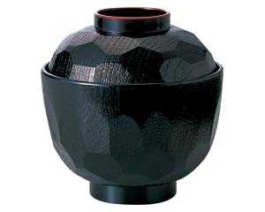 【まとめ買い10個セット品】 ヌ686-168 [TA]耐熱亀甲小吸椀 黒天朱【キャンセル/返品不可】【ECJ】