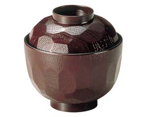 【まとめ買い10個セット品】 ヌ686-188 [TA]耐熱亀甲小吸椀 溜【キャンセル/返品不可】【ECJ】