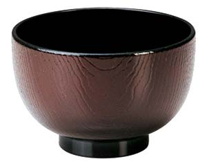 【まとめ買い10個セット品】 ヌ692-048 [A]木目汁椀 溜内黒【キャンセル/返品不可】【ECJ】