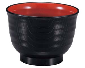 【まとめ買い10個セット品】 ヌ693-188 [TA]耐熱内外乱引汁椀 黒内朱(小)【キャンセル/返品不可】【ECJ】