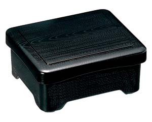 【まとめ買い10個セット品】 ヌ696-018 [TA]耐熱木目丼重 黒内朱【キャンセル/返品不可】【ECJ】