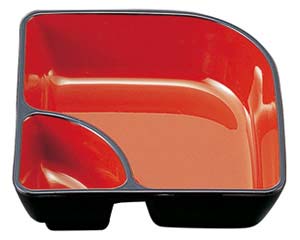 【まとめ買い10個セット品】 エ699-248 [A]扇型タレ付鉢 黒内朱天黒【キャンセル/返品不可】【ECJ】