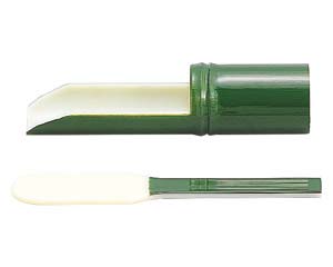 【まとめ買い10個セット品】 エ719-038 [A](小)つみれ入れ グリーン((小)ヘラ付)【キャンセル/返品不可】【ECJ】