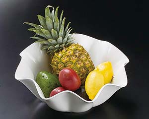 ヌ726-248 [M]ウェーブ丸盛鉢31cm【ECJ】