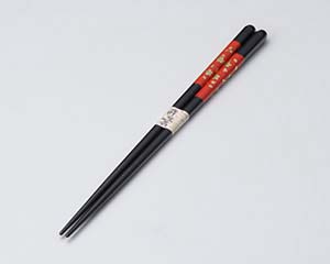 ホ743-138光琳桜朱木製箸