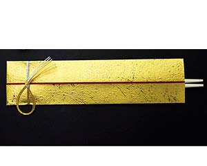 オ746-828 水引箸袋MZ-K04 祝膳 金 5膳セット【ECJ】