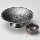 和食器 ツ014-188 黒結晶丸千代口【ECJ】