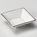 和食器 ト042-088 呉須赤 7cm角千代口【ECJ】