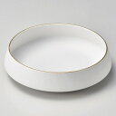 【まとめ買い10個セット品】和食器 カ028-078 渕金ビスクマットくくり鉢(大)【ECJ】