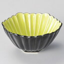 【まとめ買い10個セット品】和食器 ツ057-128 外黒グリン釉菊彫六角小鉢【ECJ】