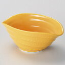 【まとめ買い10個セット品】和食器 ウ059-038 黄俵型小鉢【ECJ】