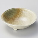 和食器 ヤ073-478 織部砂茶三つ足中鉢【ECJ】