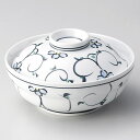 【まとめ買い10個セット品】和食器 ロ104-098 上絵唐草花 蓋向【ECJ】