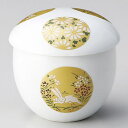【まとめ買い10個セット品】和食器 ウ110-228 金銀丸紋むし碗【ECJ】