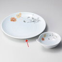 【まとめ買い10個セット品】和食器 オ119-098 青白磁流花25cm皿【ECJ】