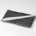 【まとめ買い10個セット品】和食器 ト144-098 清流うのふ流 玄焼物皿【ECJ】