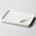 和食器 ホ152-198 粉引ソギ仕切皿【ECJ】