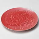 【まとめ買い10個セット品】和食器 カ182-178 赤結大皿【ECJ】