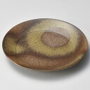 【まとめ買い10個セット品】和食器 ツ178-198 備前風9.0幅広皿【ECJ】