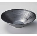 【まとめ買い10個セット品】和食器 ツ255-198 刷毛巻銀彩9.0反丼【ECJ】