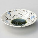 【まとめ買い10個セット品】和食器 ネ256-148 織部手描き盛鉢【ECJ】