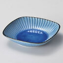 【まとめ買い10個セット品】和食器 ハ263-128 黒土化粧しのぎ6.5角鉢(トルコ)【ECJ】