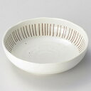【まとめ買い10個セット品】和食器 ト266-208 粉引十草 6.5ボール【ECJ】