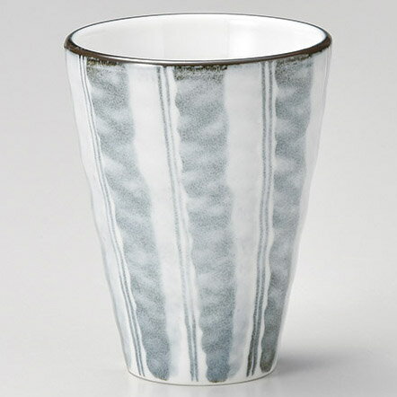 【まとめ買い10個セット品】和食器 コ276-238 藍染十草 リップルフリーカップ【ECJ】