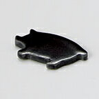 【まとめ買い10個セット品】和食器 ネ289-018 ぶた箸置き 黒【ECJ】