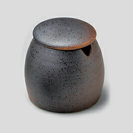 【まとめ買い10個セット品】和食器 ヨ297-378 黒信楽 なつめ辛子入【ECJ】