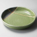 和食器 ア310-098 若草金彩22cm浅ボール【ECJ】
