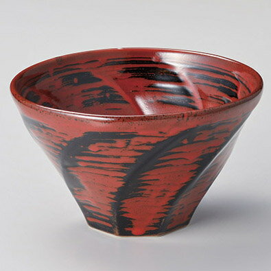 【まとめ買い10個セット品】和食器 タ332-448 赤天目流5.0八角丼【ECJ】