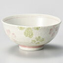 【まとめ買い10個セット品】和食器 ヨ371-358 クローバー 茶碗 ピンク【ECJ】